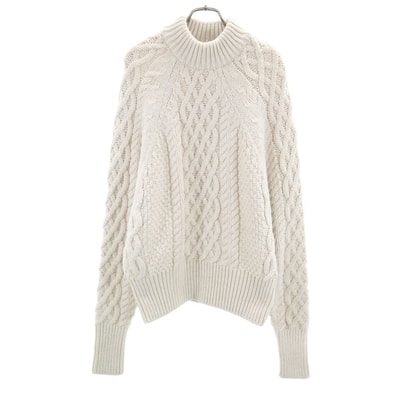 ZARA KNIT ザラニット 長袖 ドルマン セーター M アイボリー
