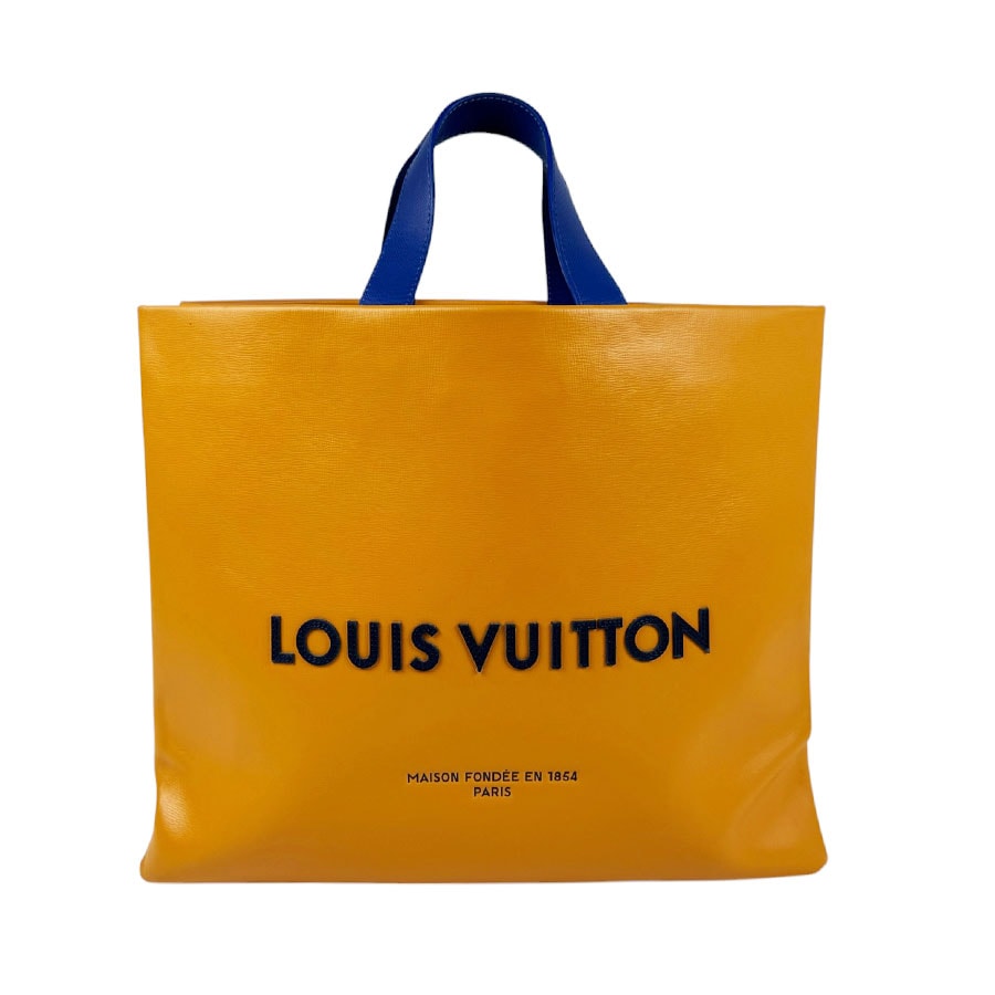 ルイ ヴィトン LOUIS VUITTON ハンドバッグ ショルダーバッグ ショッパー・トート MM レザー サフランイエロー ユニセックス M28308【中古】 z11314