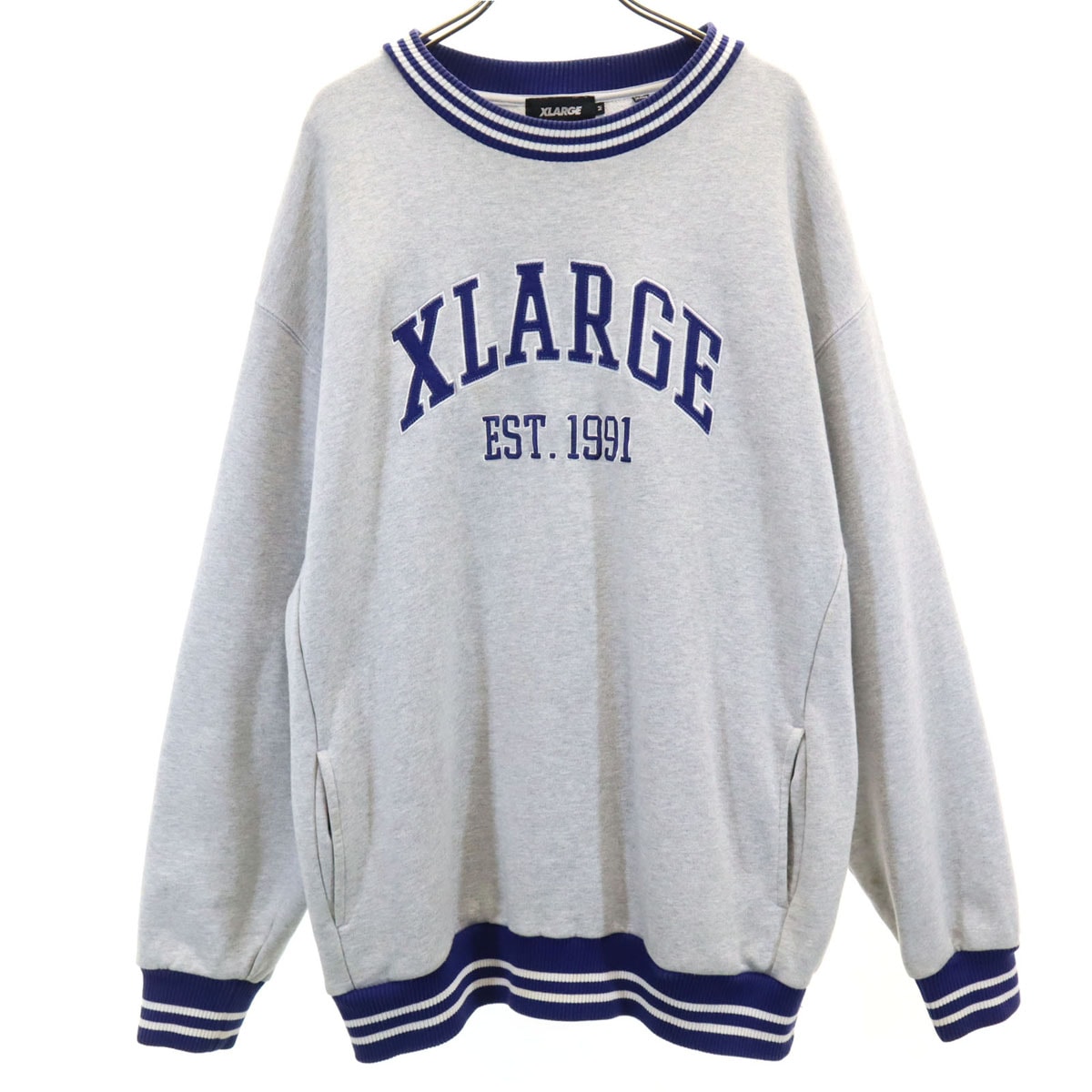 XLARGE エクストララージ 長袖 スウェット トレーナー M グレー
