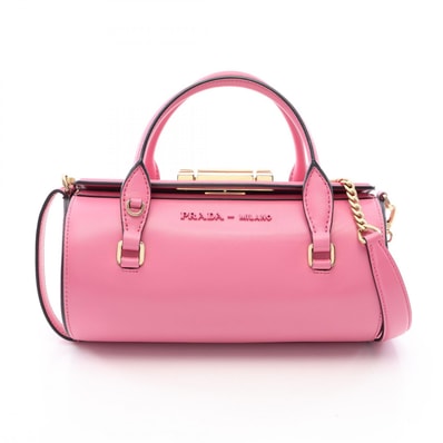 プラダ PRADA シビル 2WAY ハンドバッグ バッグ レザー レディース ピンク系 【中古】