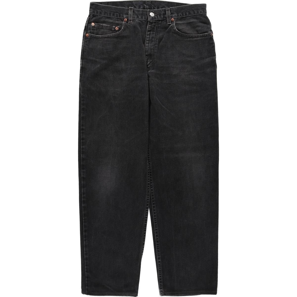 古着 00年代 リーバイス Levi's 550 RELAXED FIT ブラックデニム テーパードデニムパンツ USA製 メンズw34相当/eaa663412