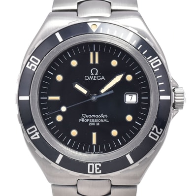 オメガ OMEGA 396.1041 シーマスター プロフェッショナル 200m ラージサイズ 39mm ブラック クォーツ メンズ 良品 腕時計 P#149098