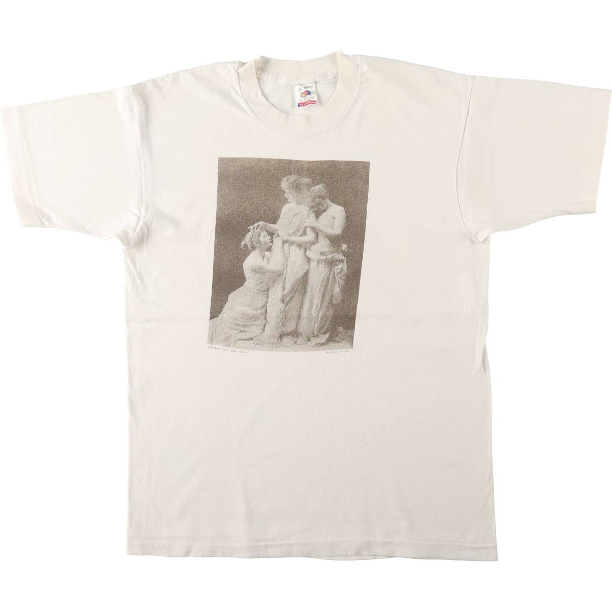 古着 90年代 フルーツオブザルーム FRUIT OF THE LOOM Ben Foster "Reconciliation" アートTシャツ USA製 メンズL相当 ヴィンテージ/eaa661921