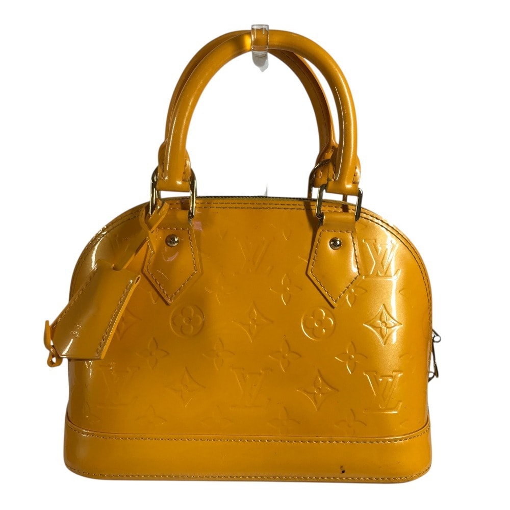 ルイヴィトン LOUIS VUITTON アルマBB アルマ BB M91697  モノグラムヴェルニ 2WAYバッグ ショルダーバッグ トートバッグ ハンドバッグ モノグラムヴェルニ ジョーヌパッション イエロー