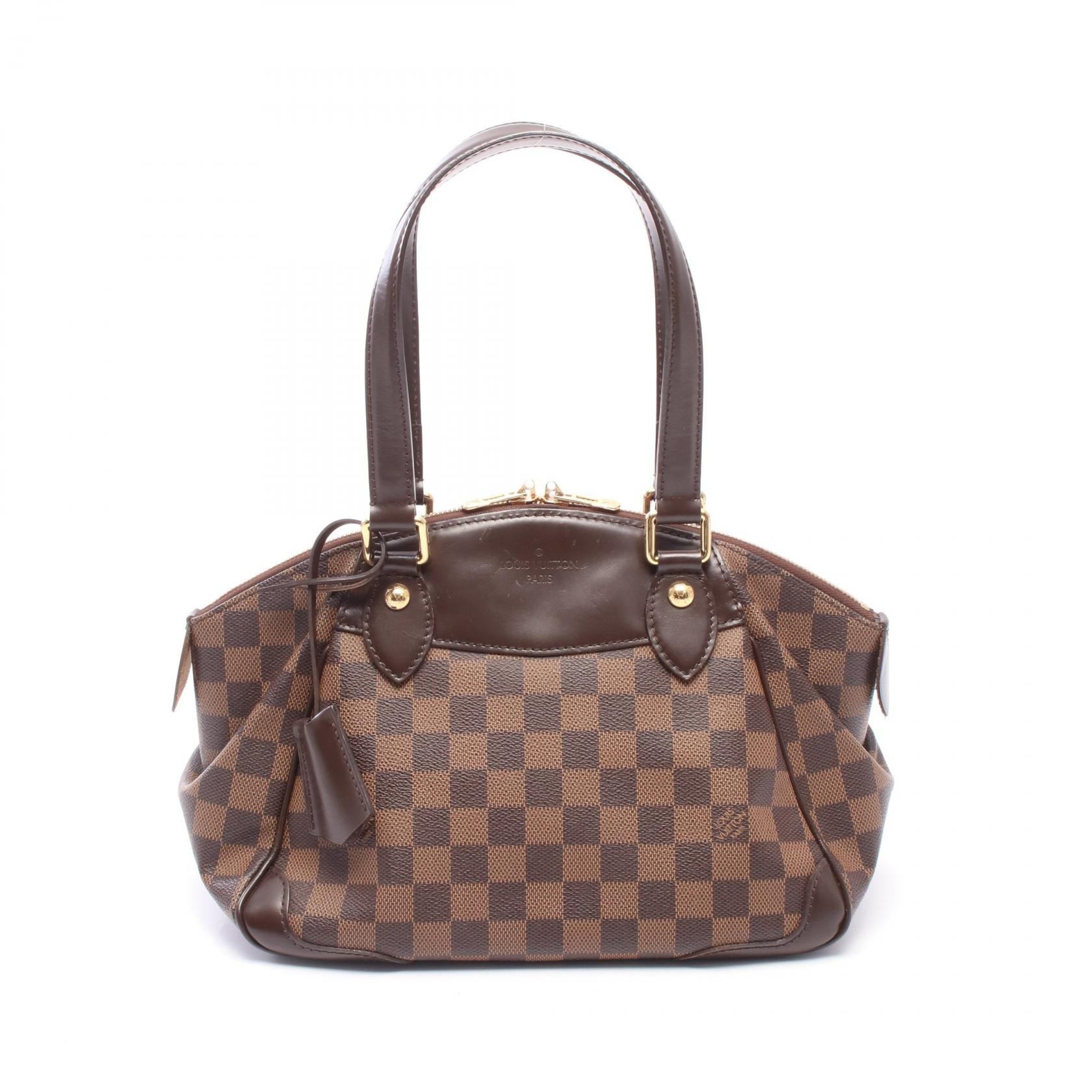 ルイ・ヴィトン LOUIS VUITTON ヴェローナPM ショルダーバッグ バッグ PVCコーティングキャンバス レザー ダミエ エベヌ レディース ブラウン系 N41117 【中古】