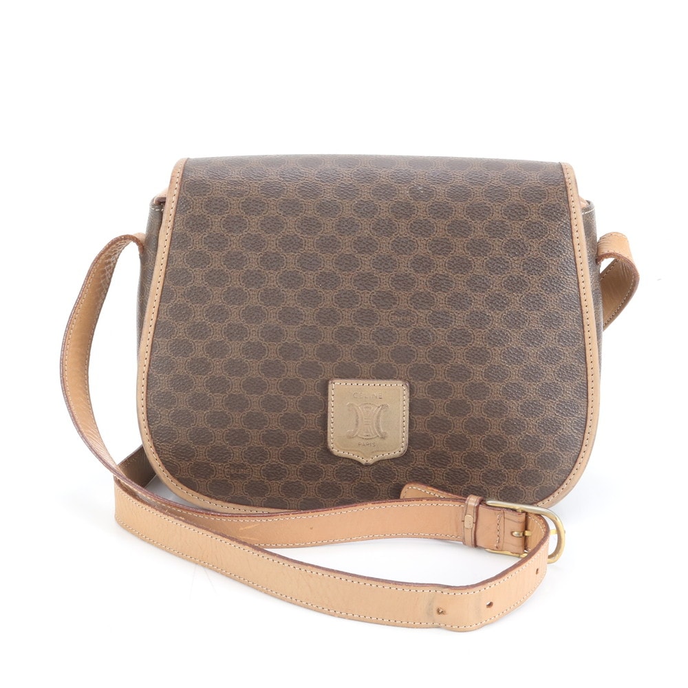 ■美品 セリーヌ マカダムクロスボディショルダーバッグ