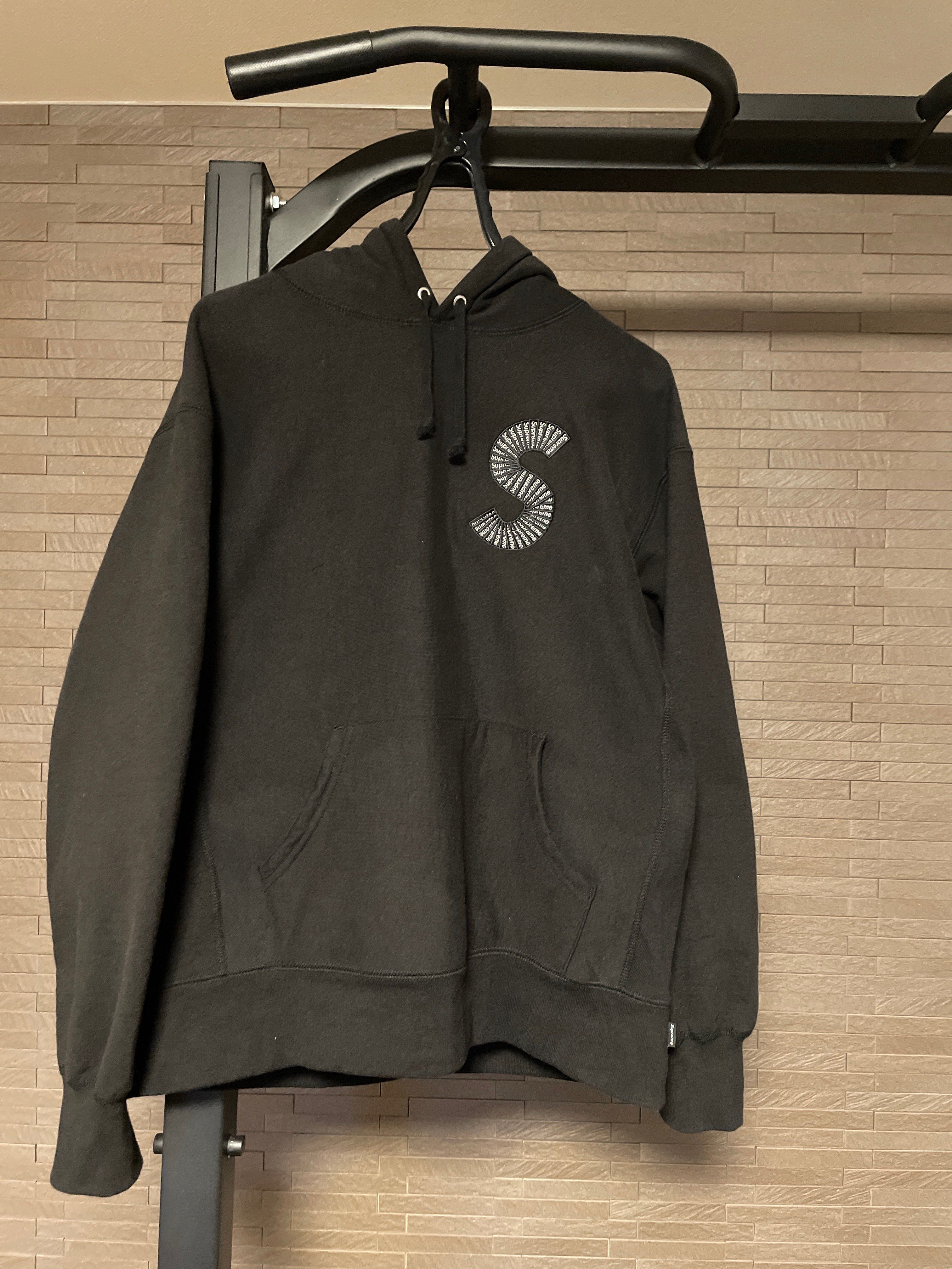 Supreme S Logo Hooded Sweatshirt "Black" (20FW)