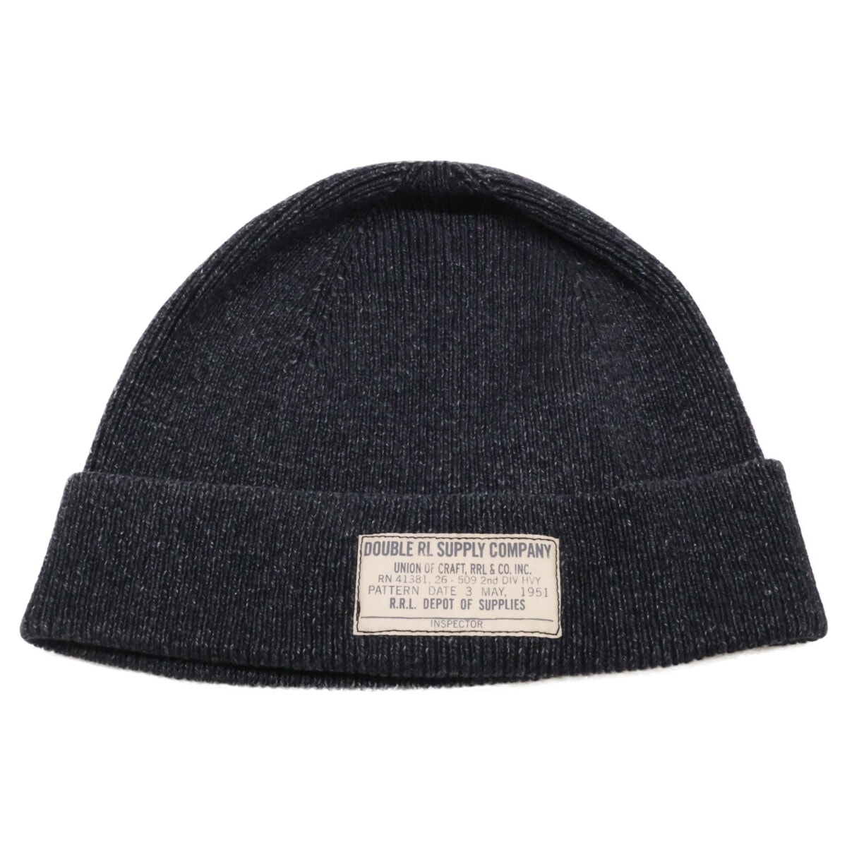 ダブルアールエル 【新品同様】782507235001 COTTON WATCH CAP コットンワッチキャップ ONE 47CM