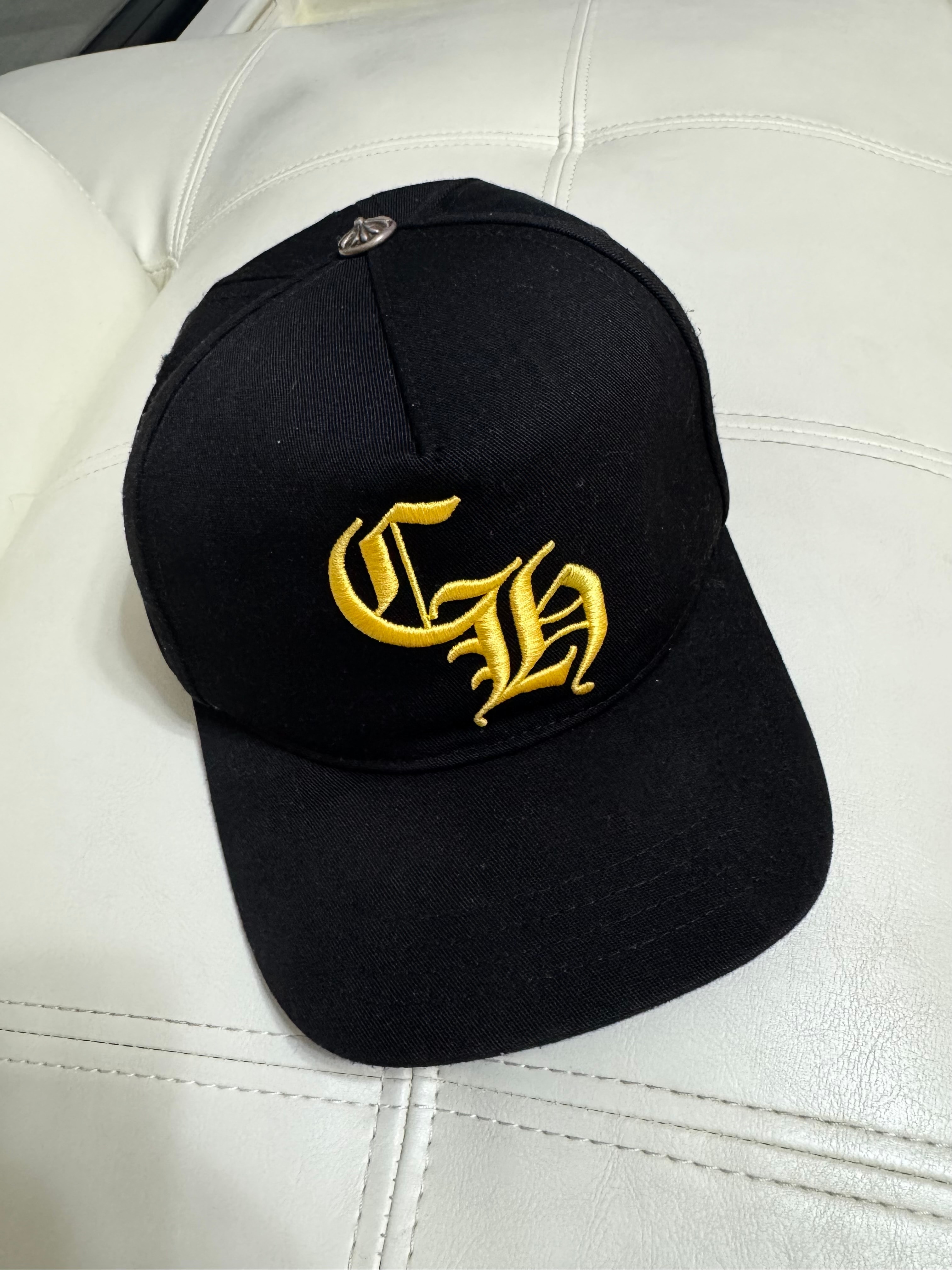 Chrome Hearts Baseball Cap 5 Panel CH "Black/Yellow"