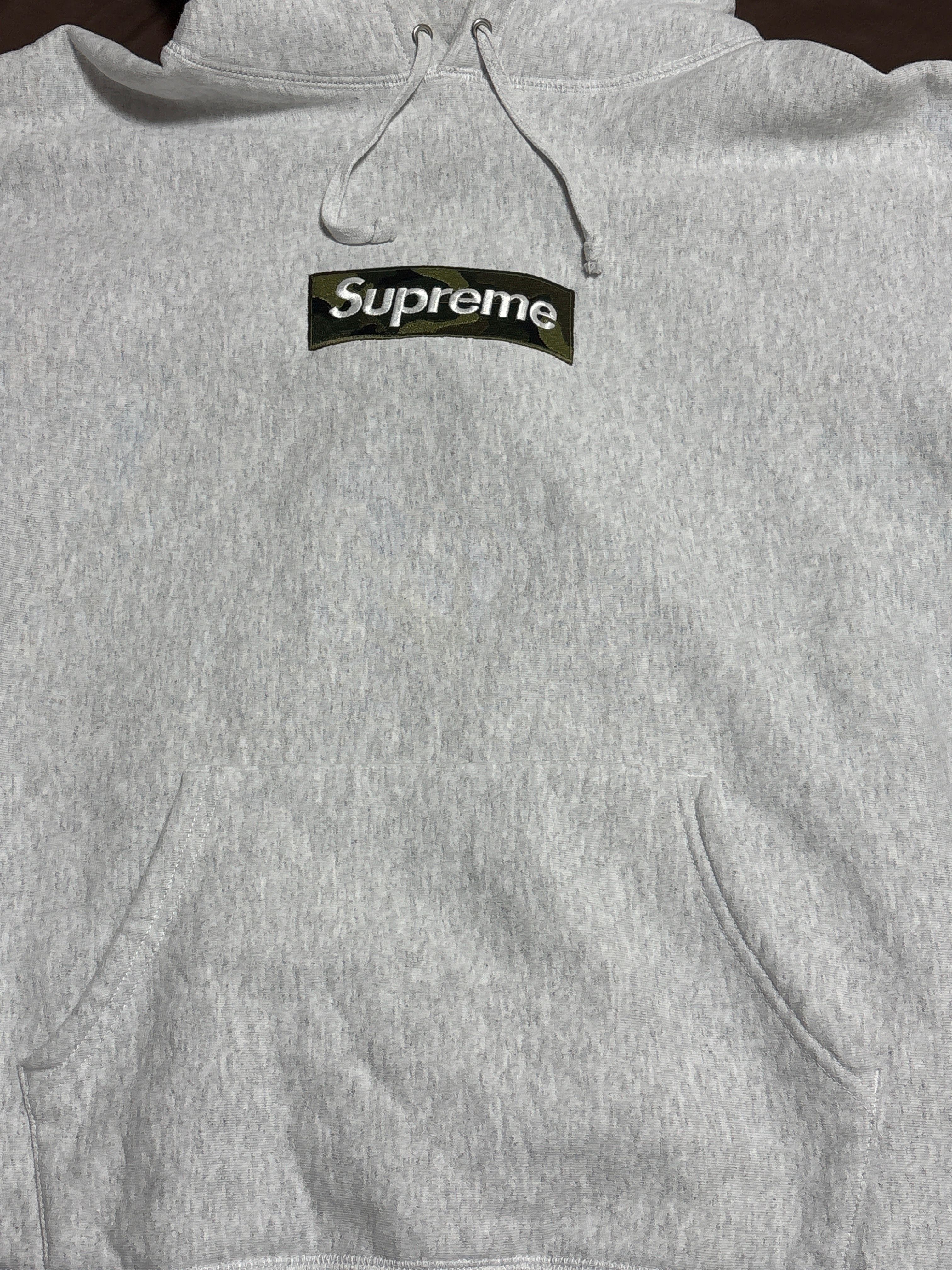 Supreme Box Logo Hooded Sweatshirt "Ash Grey" (23FW)