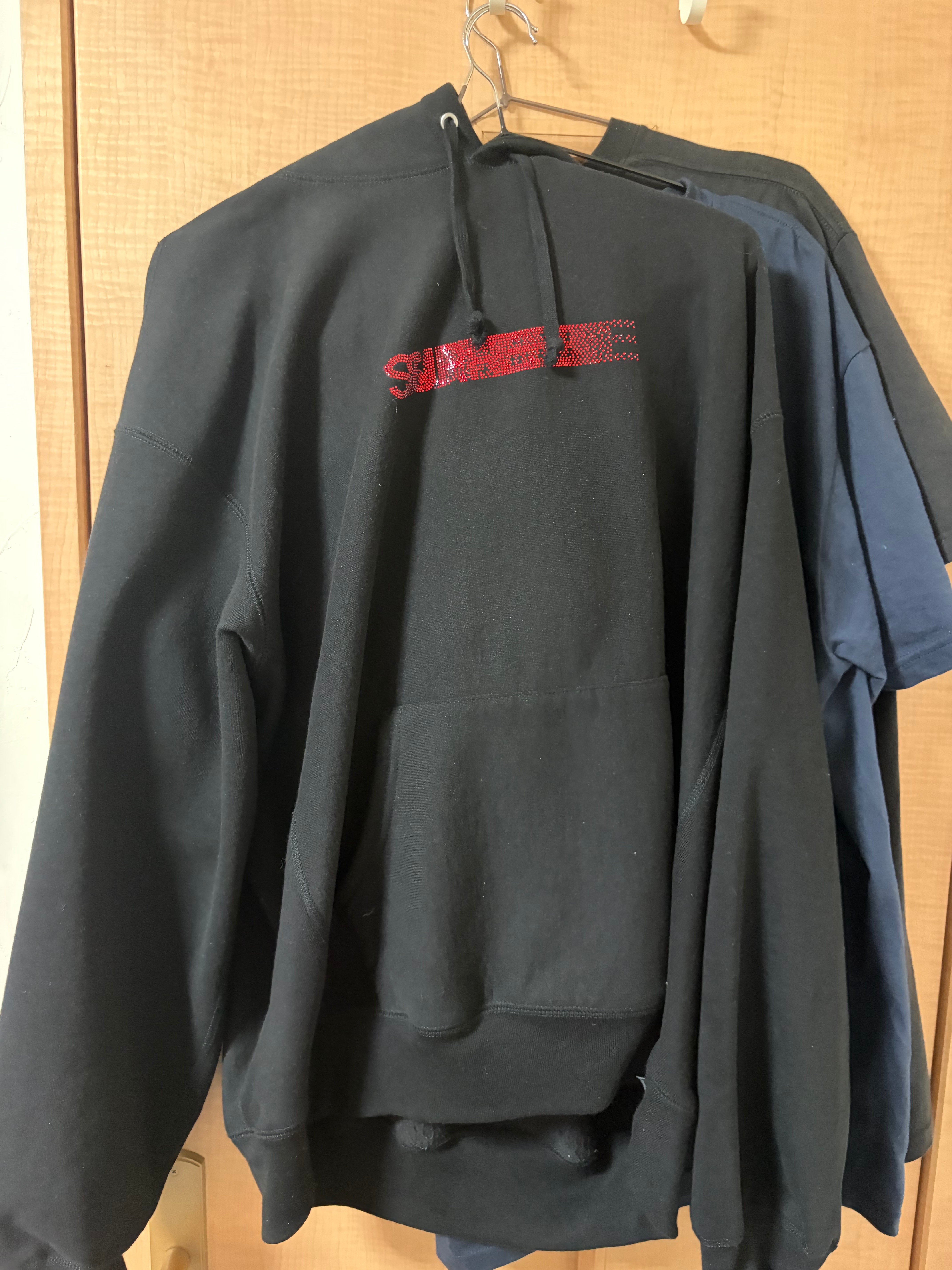 Supreme x Swarovski Motion Logo Hooded Sweatshirt 