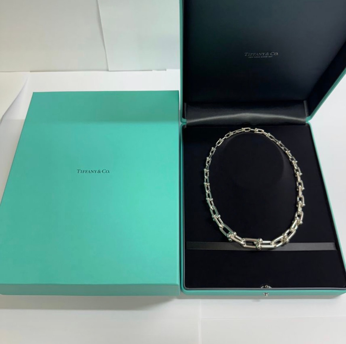 Tiffany & Co. HardWear Graduated Link Necklace "Silver"
