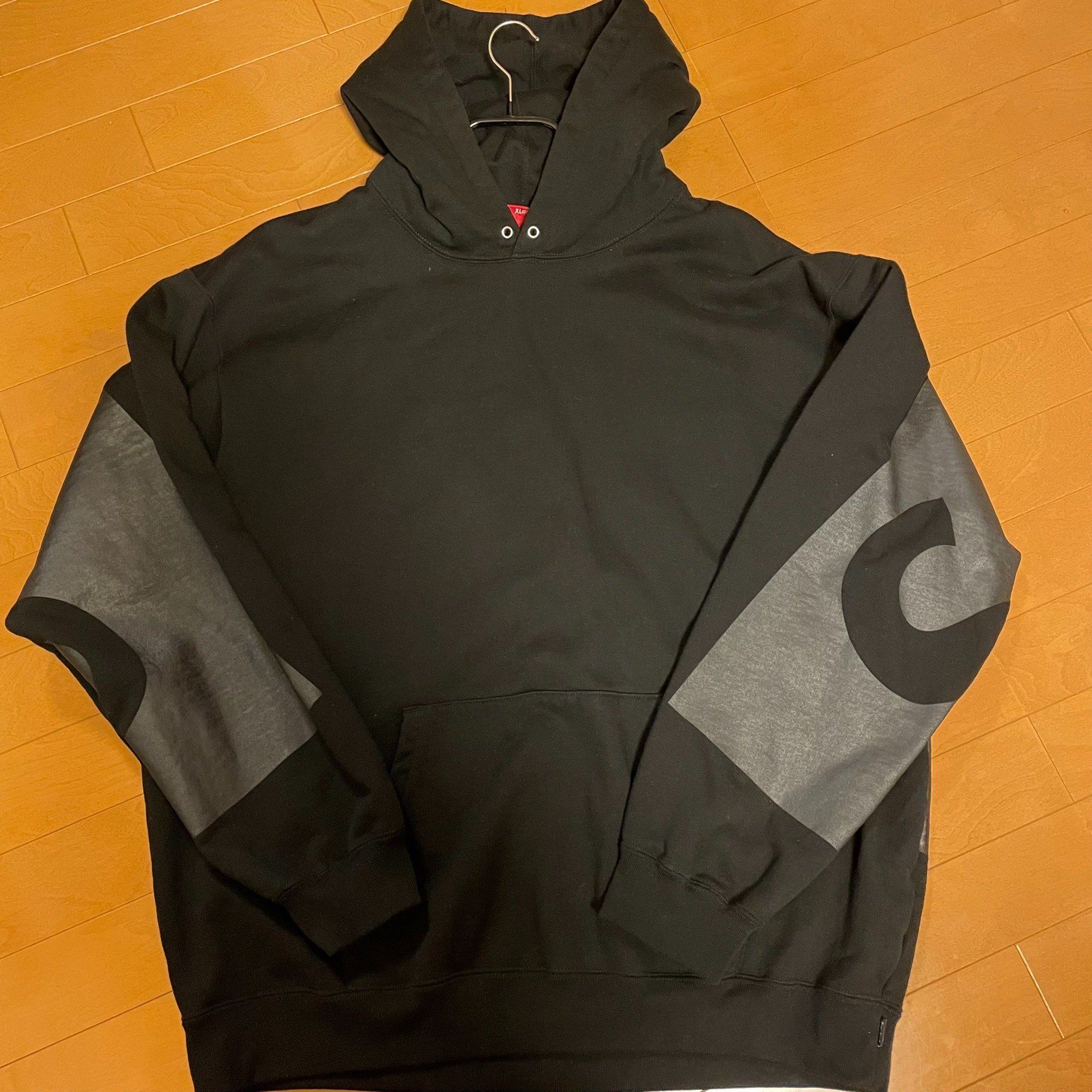 Supreme Big Logo Hooded Sweatshirt "Black"