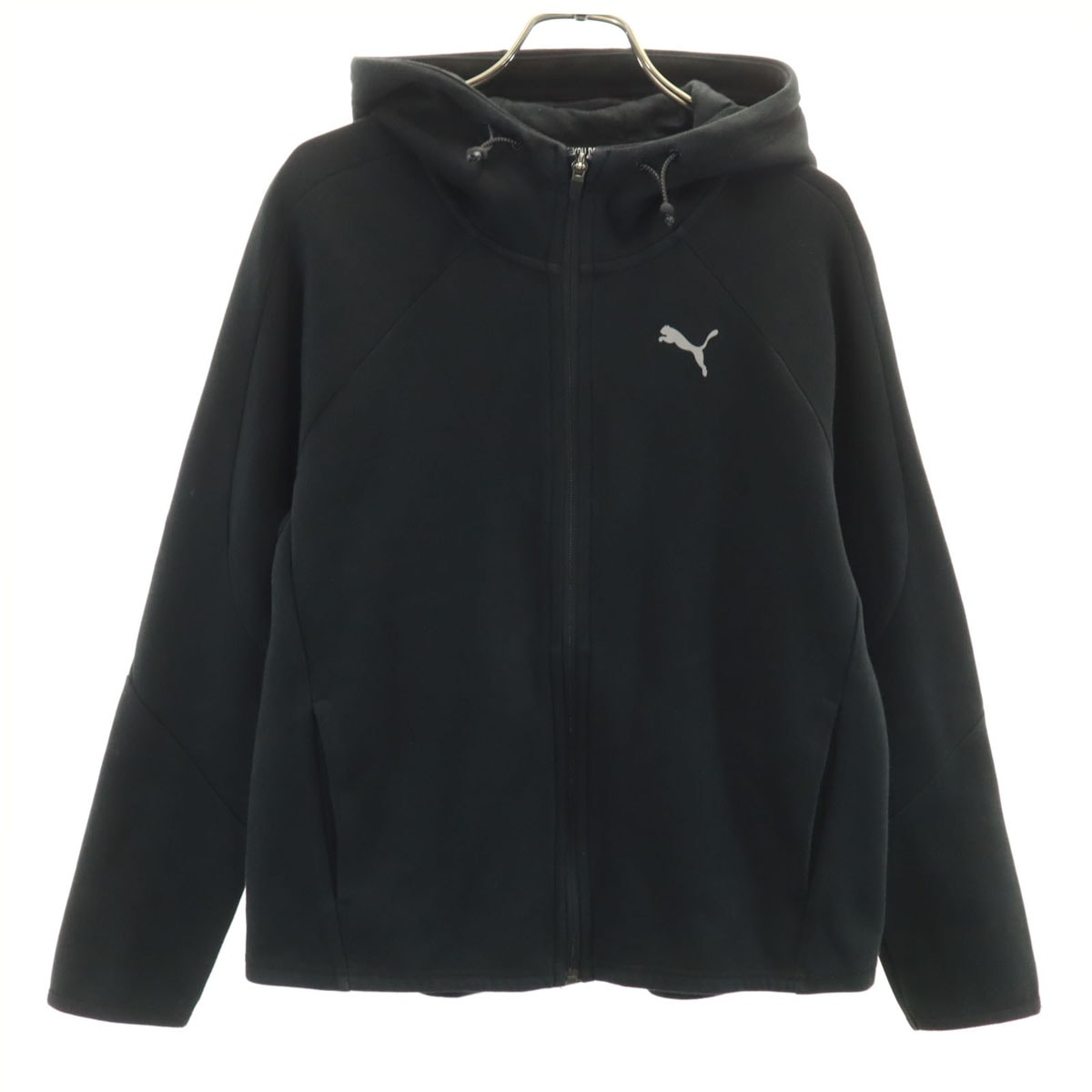 PUMA プーマ 長袖 ジップパーカー L ブラック