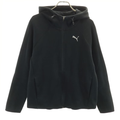 PUMA プーマ 長袖 ジップパーカー L ブラック