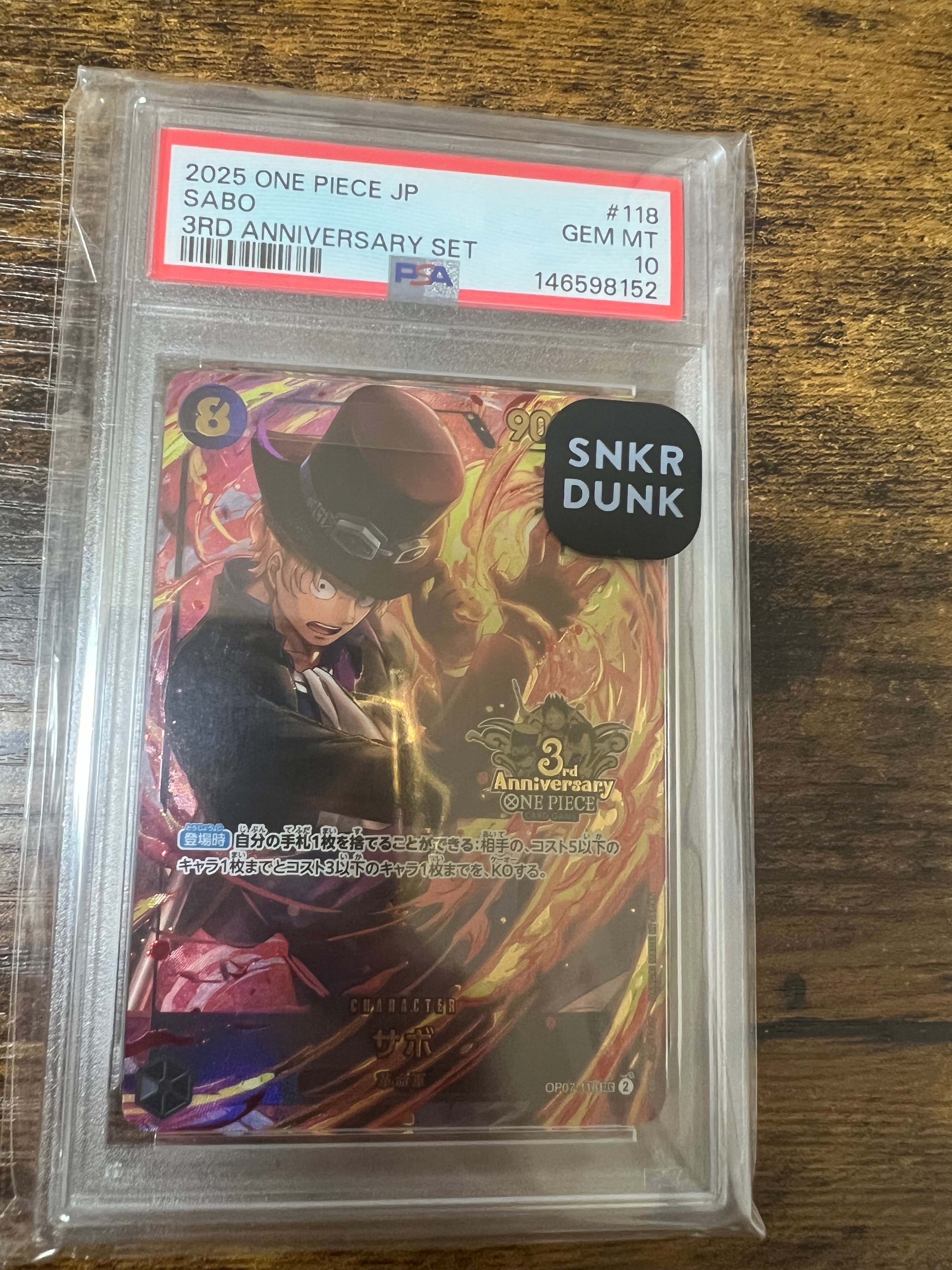 PSA10】サボ SEC [OP07-118](プロモーションカード「3rd