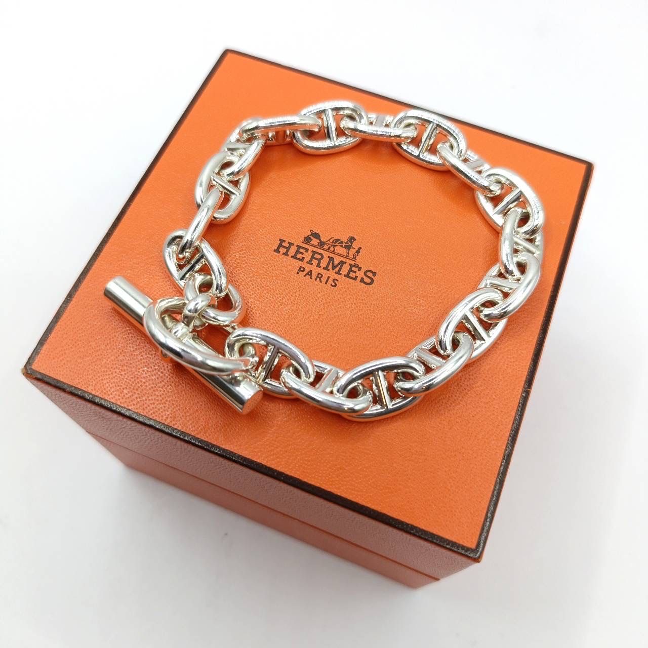Hermes Chaine D'ancre MM Bracelet "Silver"