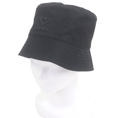 極美品 プラダ ハット ブラック メンズ S 2HC137