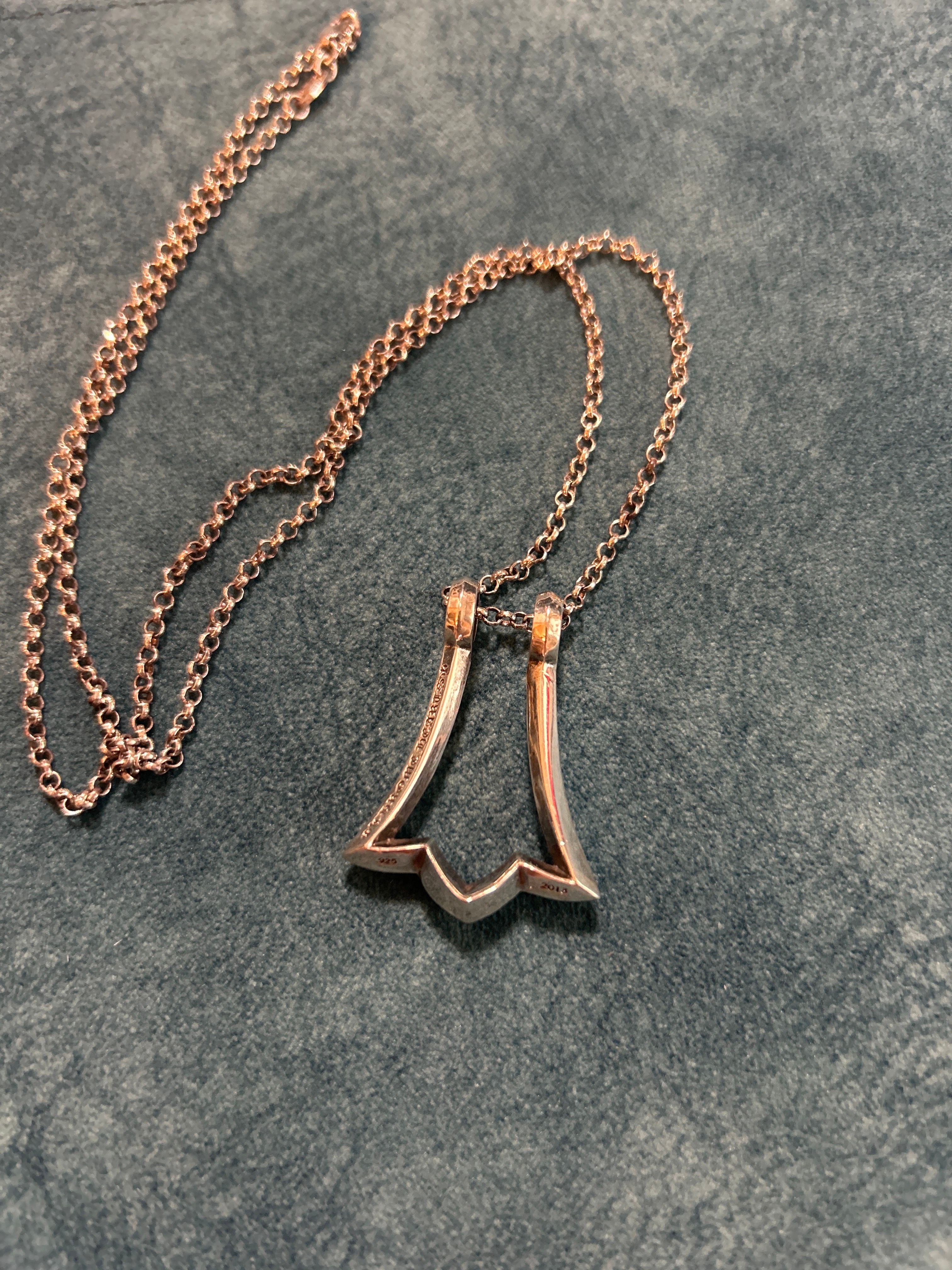 Chrome Hearts Ring Catch Pendant "Black"