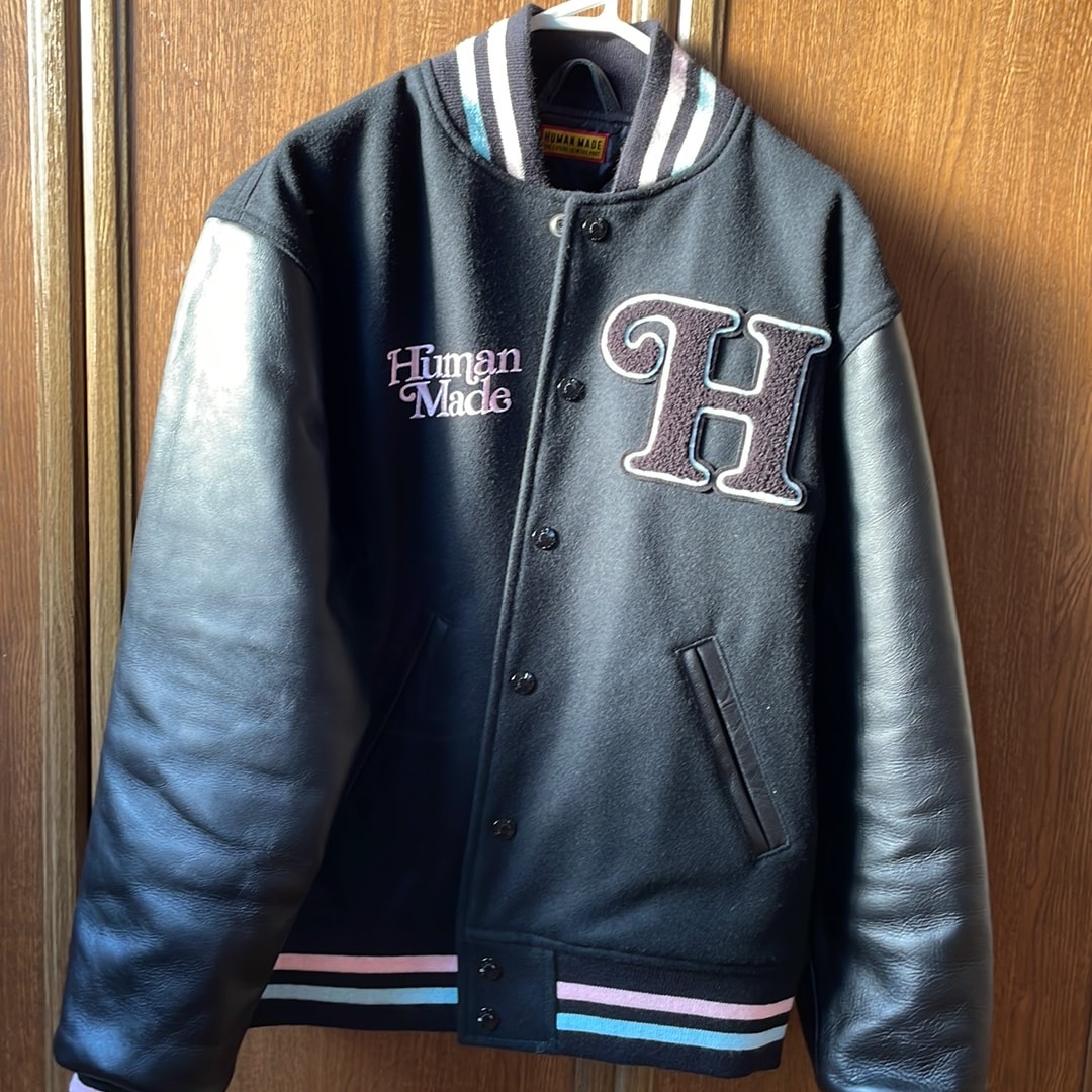 HUMAN MADE x VERDY Varsity Jacket #2 "Black" (OTSUMO PLAZA Exclusive)