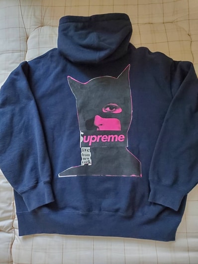 Supreme Catwoman Hooded Sweatshirt "Navy"