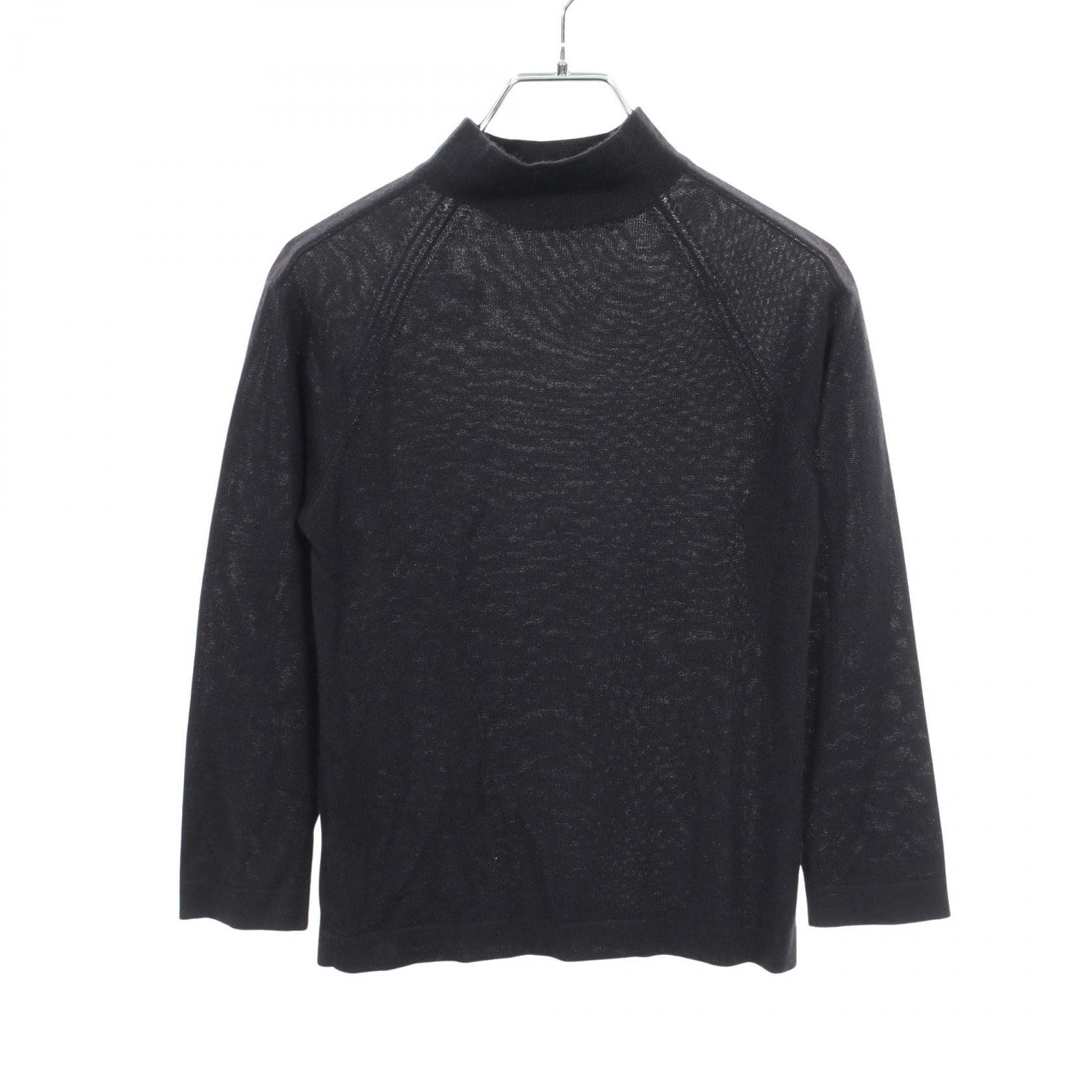 プラダ PRADA ハイネック ニット 衣料品 トップス カシミヤ シルク レディース ネイビー系 【中古】