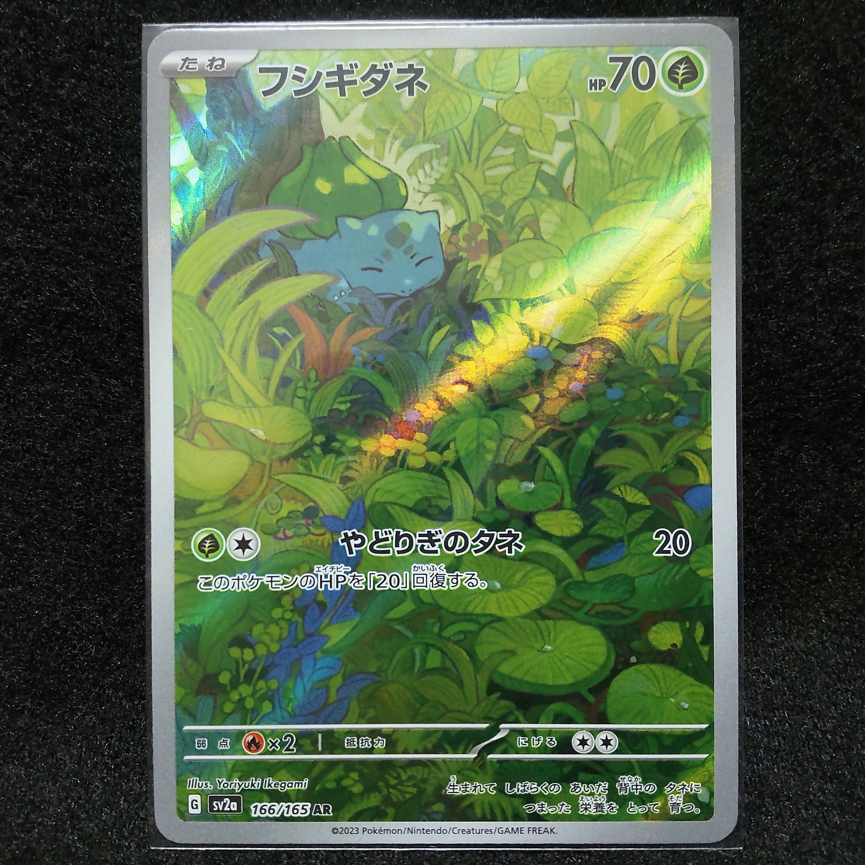 フシギダネ AR[SV2a 166/165](強化拡張パック「ポケモンカード151」)