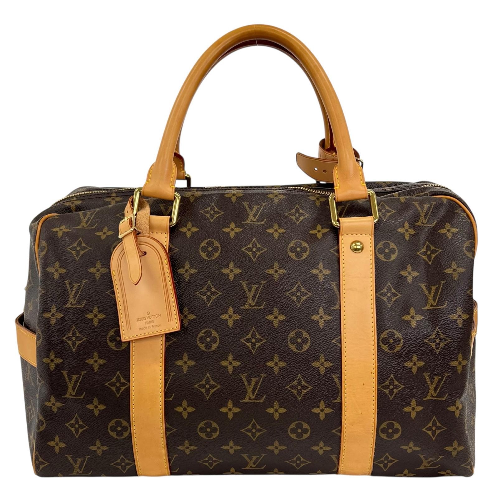 LOUIS VUITTON ルイ・ヴィトン キャリーオール M40074 ボストンバッグ モノグラムキャンバス ブラウン メンズ【中古】