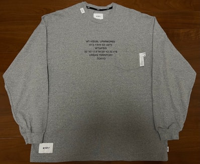 WTAPS Insect / LS / Cotton "Ash Gray"