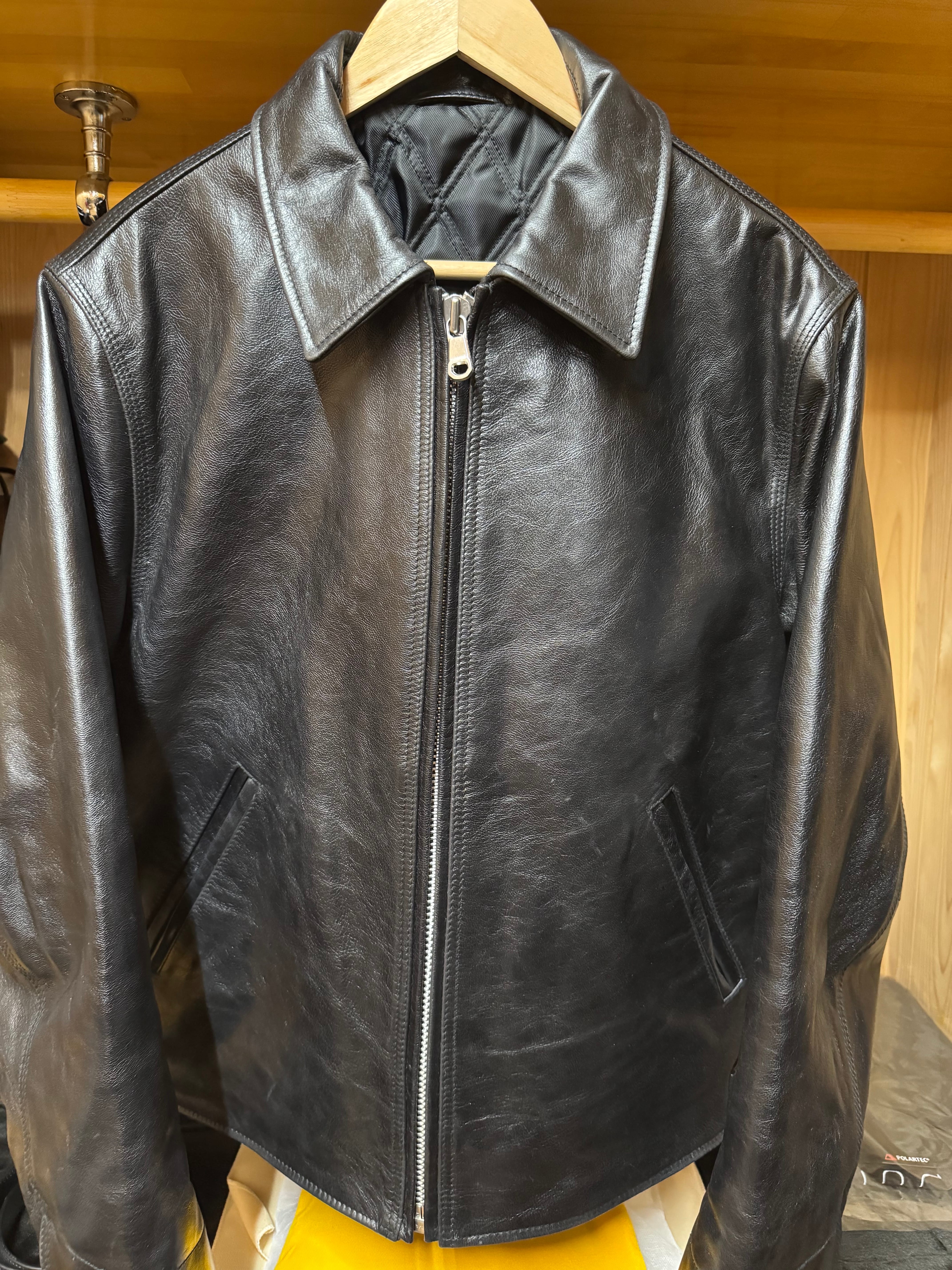 Stussy Garage Jacket Leather "Black"