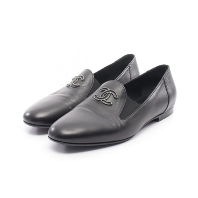 シャネル CHANEL ココマーク オペラシューズ 靴 レザー レディース ブラック系 【中古】