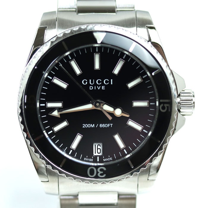 GUCCI グッチ ダイブ 腕時計 電池式 YA136403/136.4 レディース【中古】