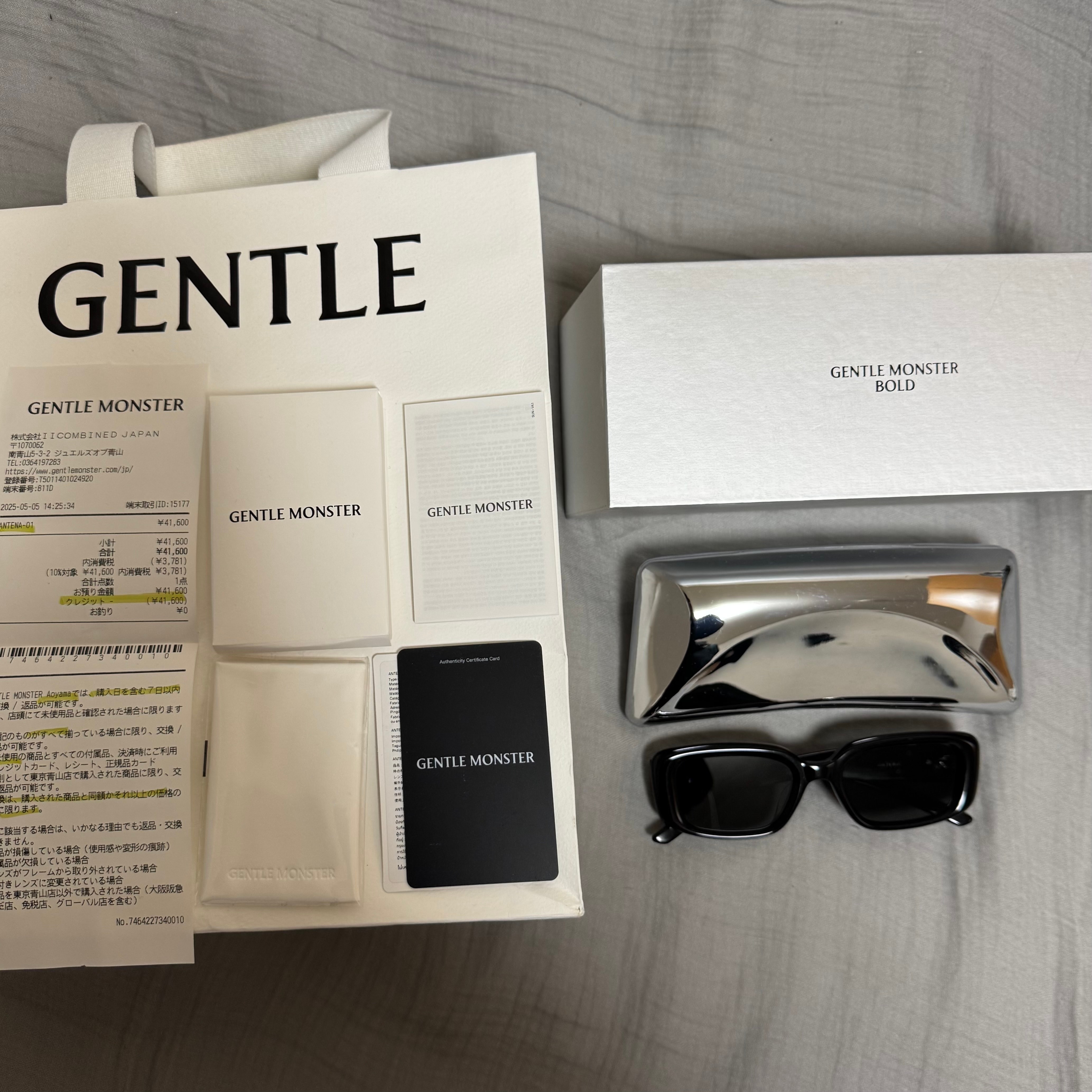 ジェントルモンスター アンテナ 01 "ブラック"