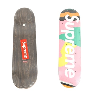 【中古】シュプリーム Supreme 2016年春夏 Mendini Skateboard スケートボード デッキ スケボー ピンクxマルチカラー【メンズ】