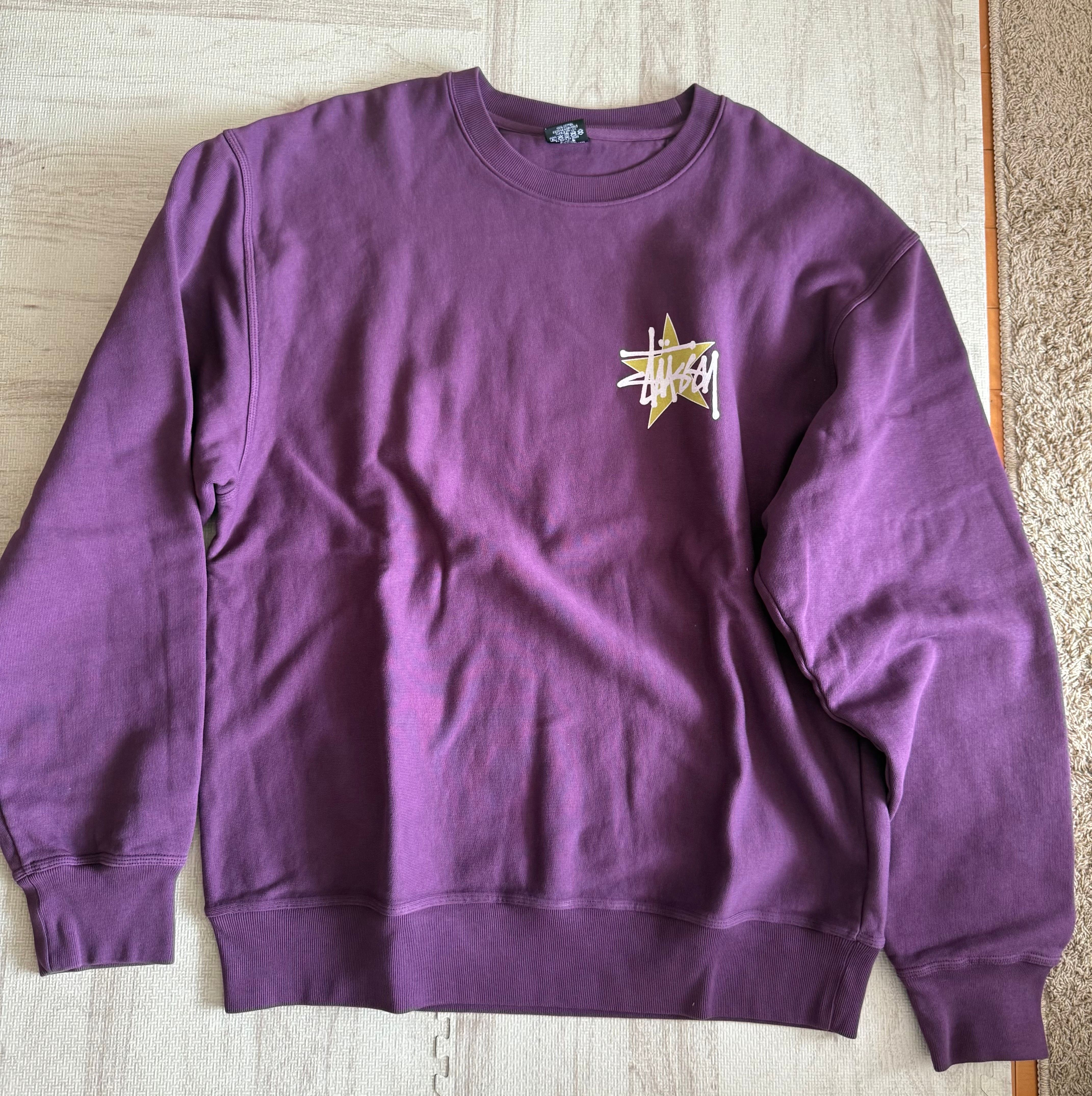 Stussy Star Crew Pigment Dyed "Purple"