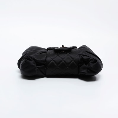 シャネル CHANEL 12番台 2008-2009 サテン リボン ショルダーバッグ【中古】