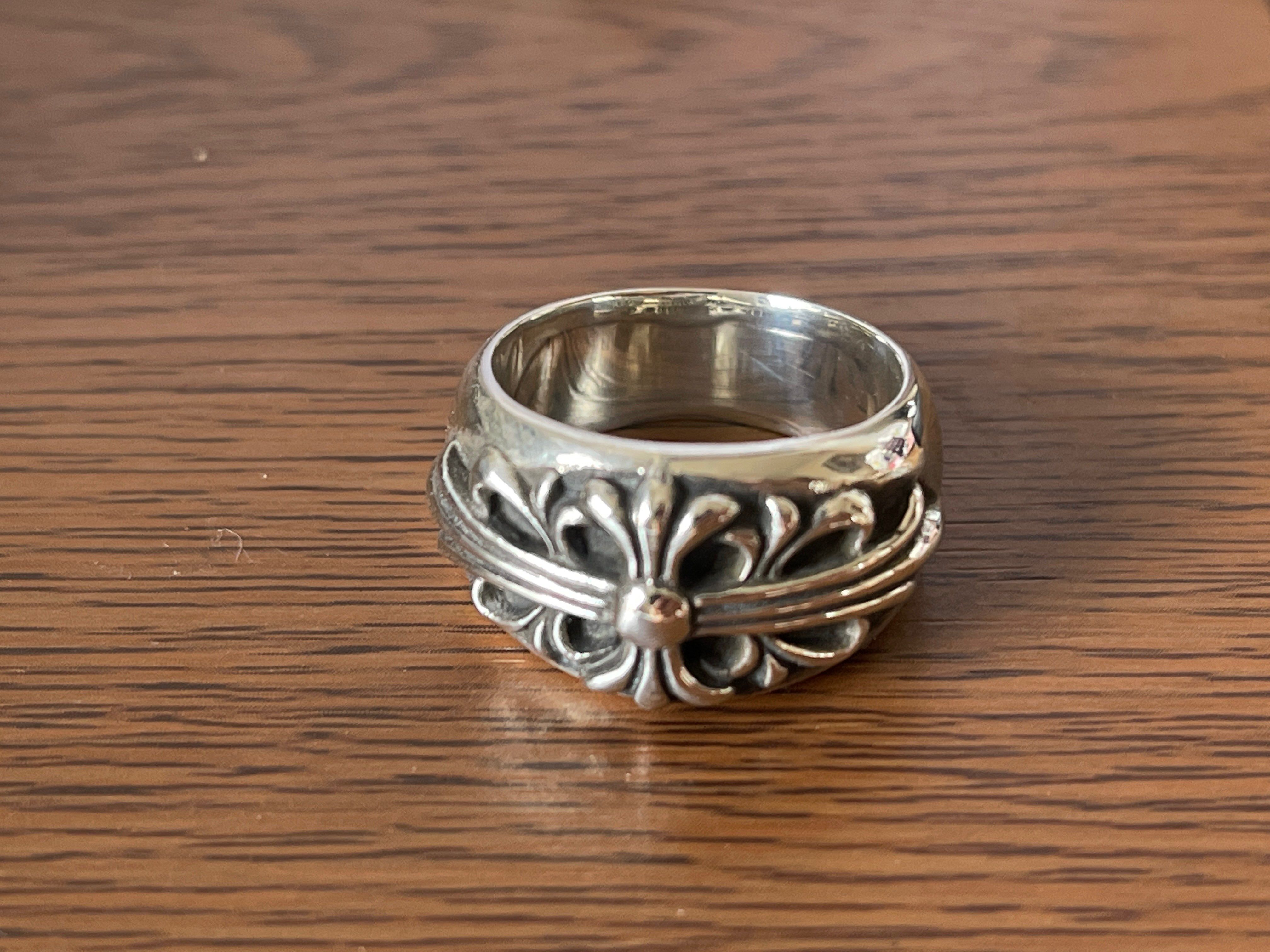 Chrome Hearts Floral Cross Ring "Silver"