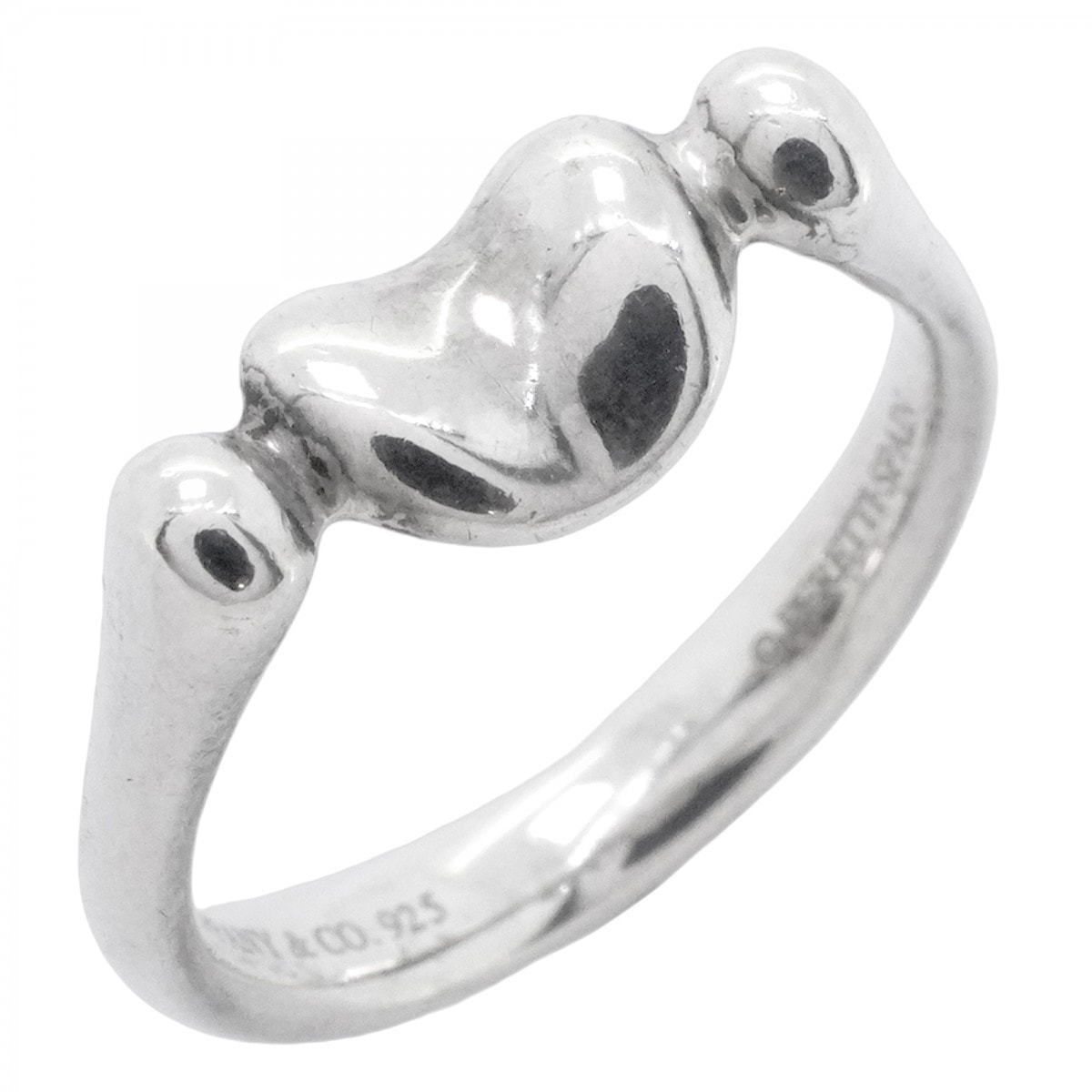 【6jcb0940-k】ティファニー リング ビーン シルバー925 9.5号【中古】レディース