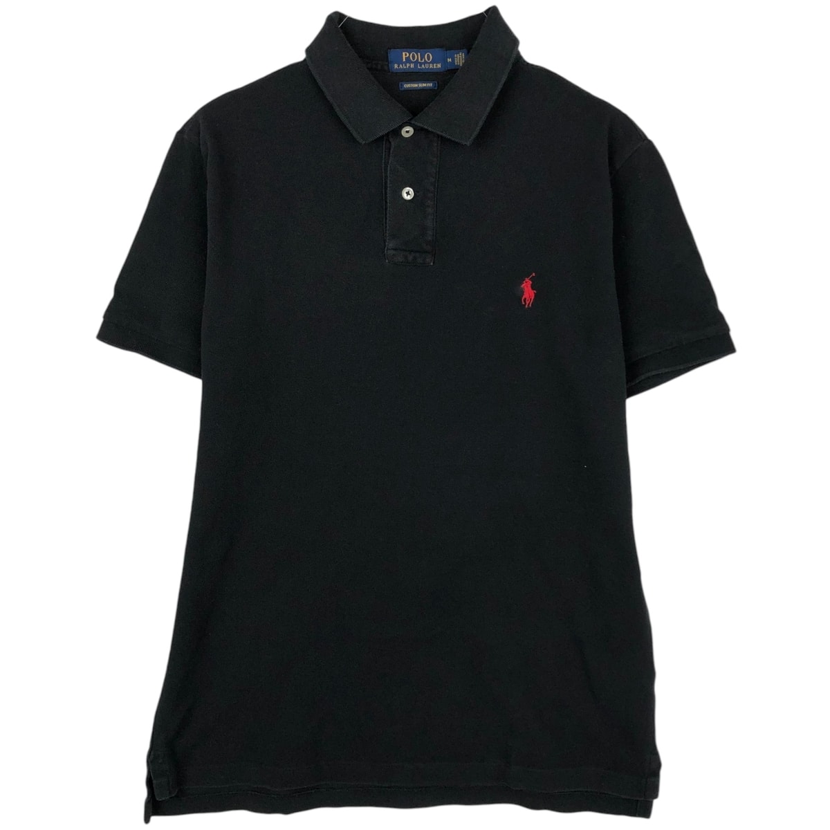 古着 ラルフローレン Ralph Lauren POLO RALPH LAUREN CUSTOM SLIM FIT 半袖 ポロシャツ メンズM相当/eaa623798