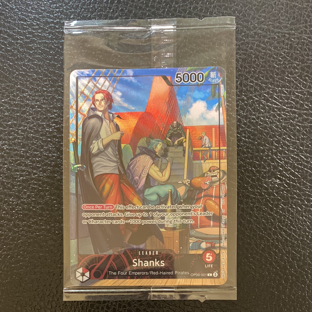 シャンクス L [OP09-001]【英語版】(プロモーションカード「PSA限定コラボプロモカード」)