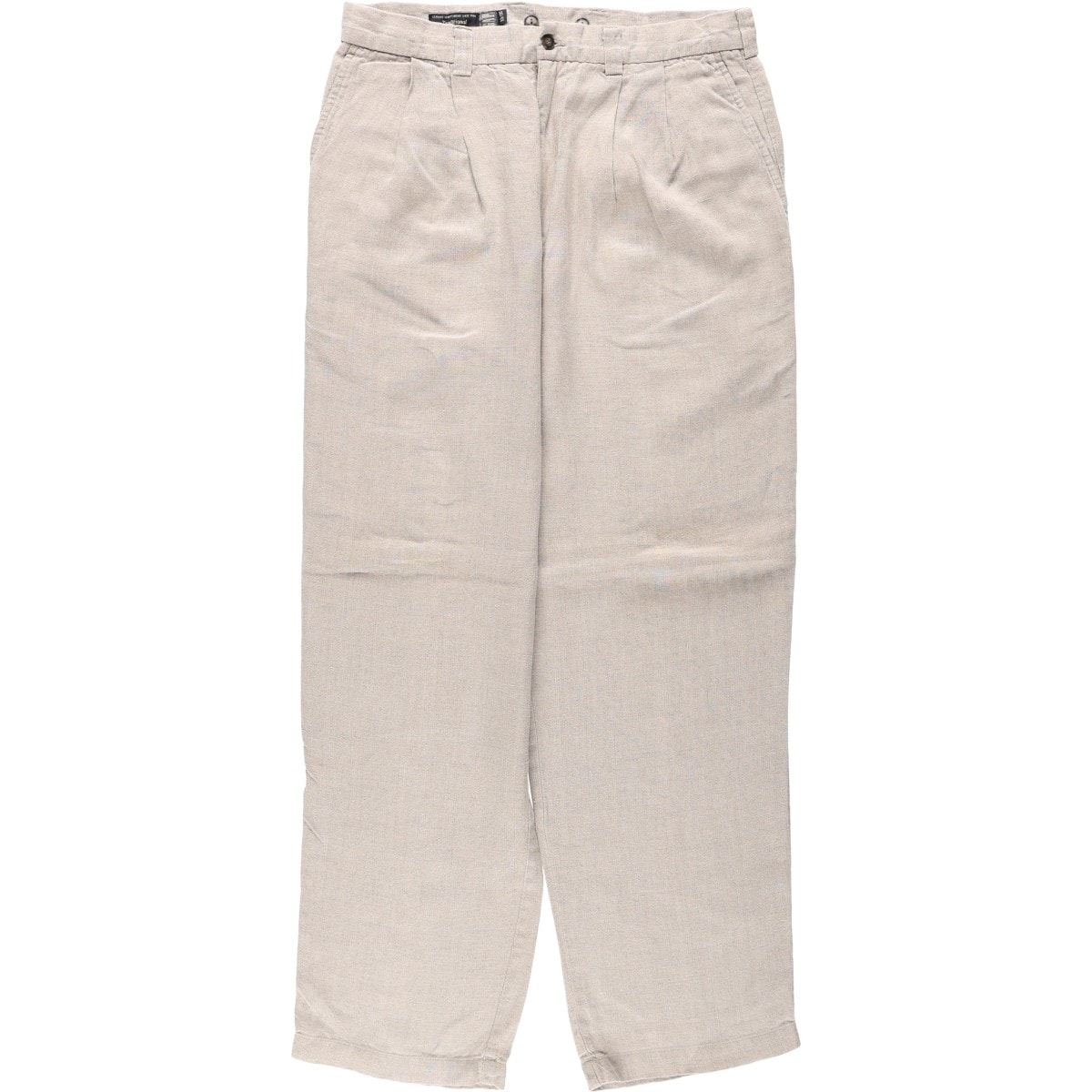 古着 ギャップ GAP ツータック リネンパンツ スラックス メンズw32相当/eaa665458