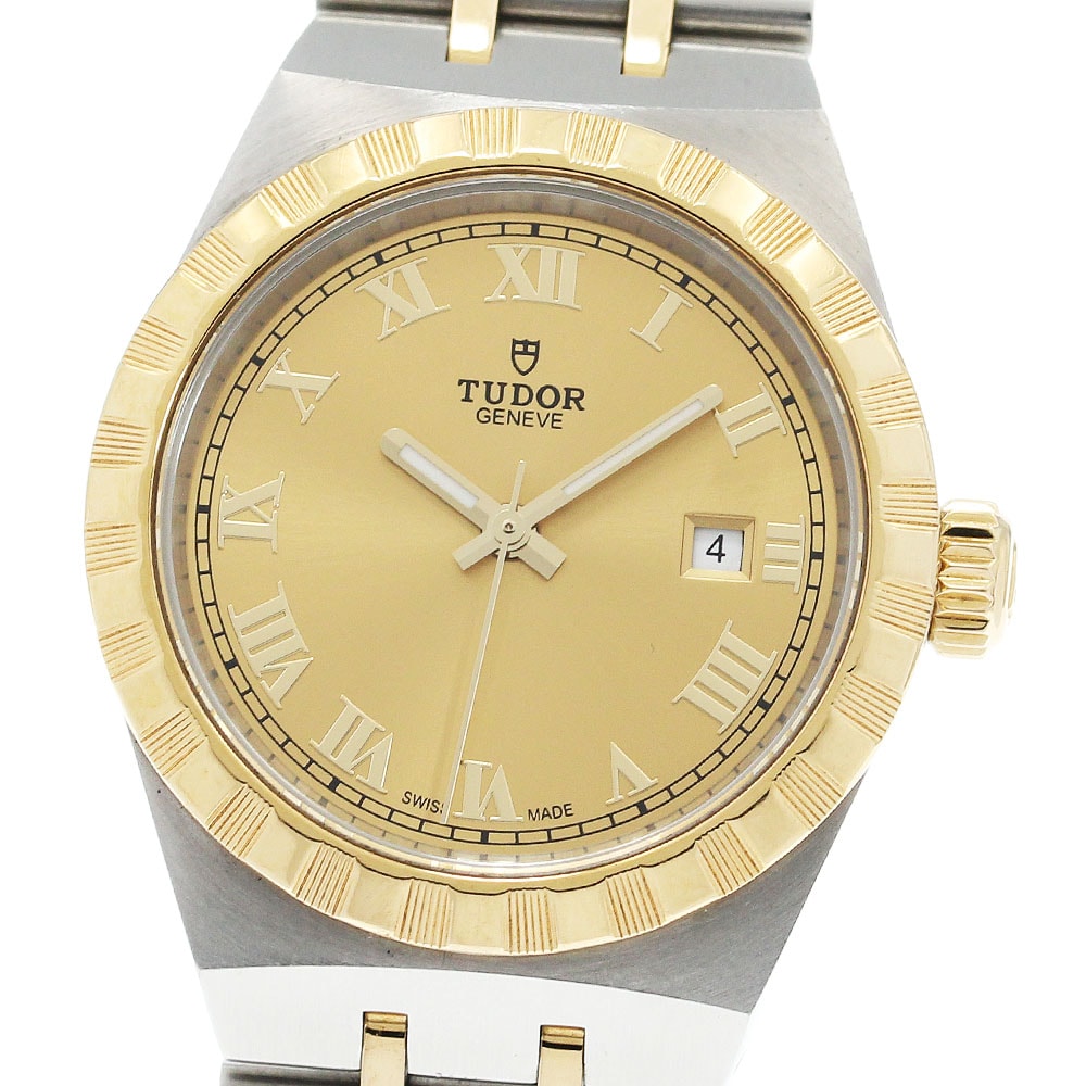 ★保 チュードル ロイヤル デイト 28303 レディース 【中古】