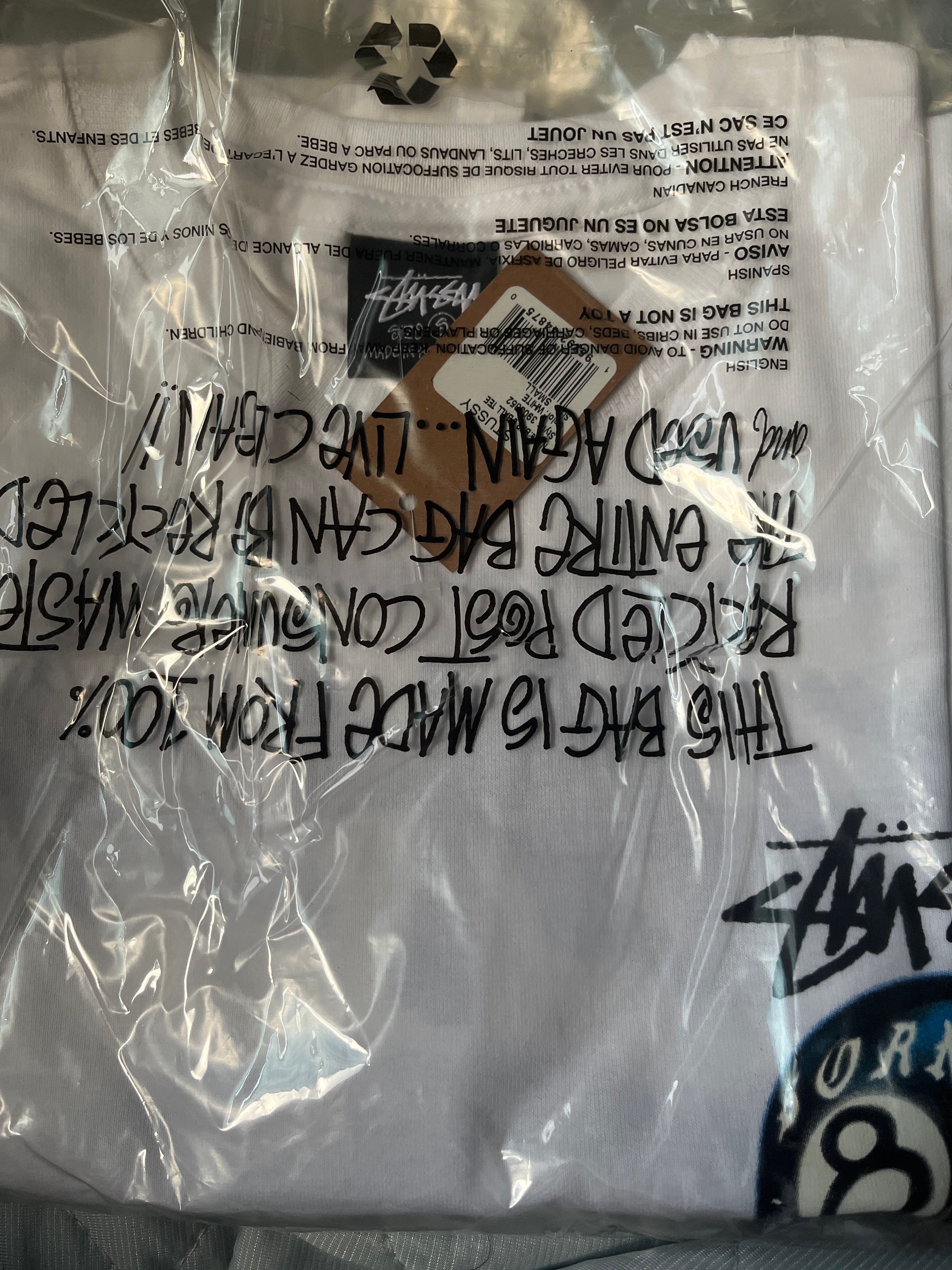 Stussy Born x Raised 8 Ball Tee "White"