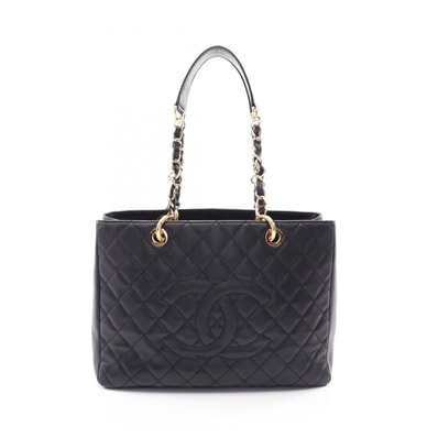 シャネル CHANEL マトラッセ グランドショッピング GST トートバッグ バッグ キャビアスキン(グレインドカーフ) レディース ブラック系 【中古】