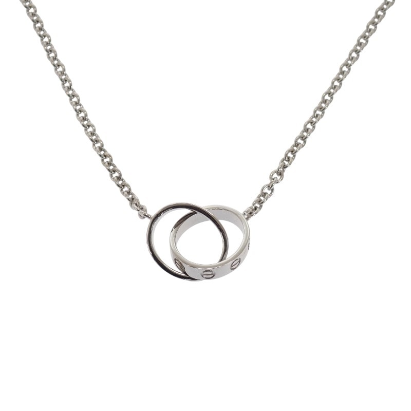 カルティエ CARTIER LOVE ベビーラブ B7212500 ネックレス K18ホワイトゴールド レディース【中古】【Aランク】