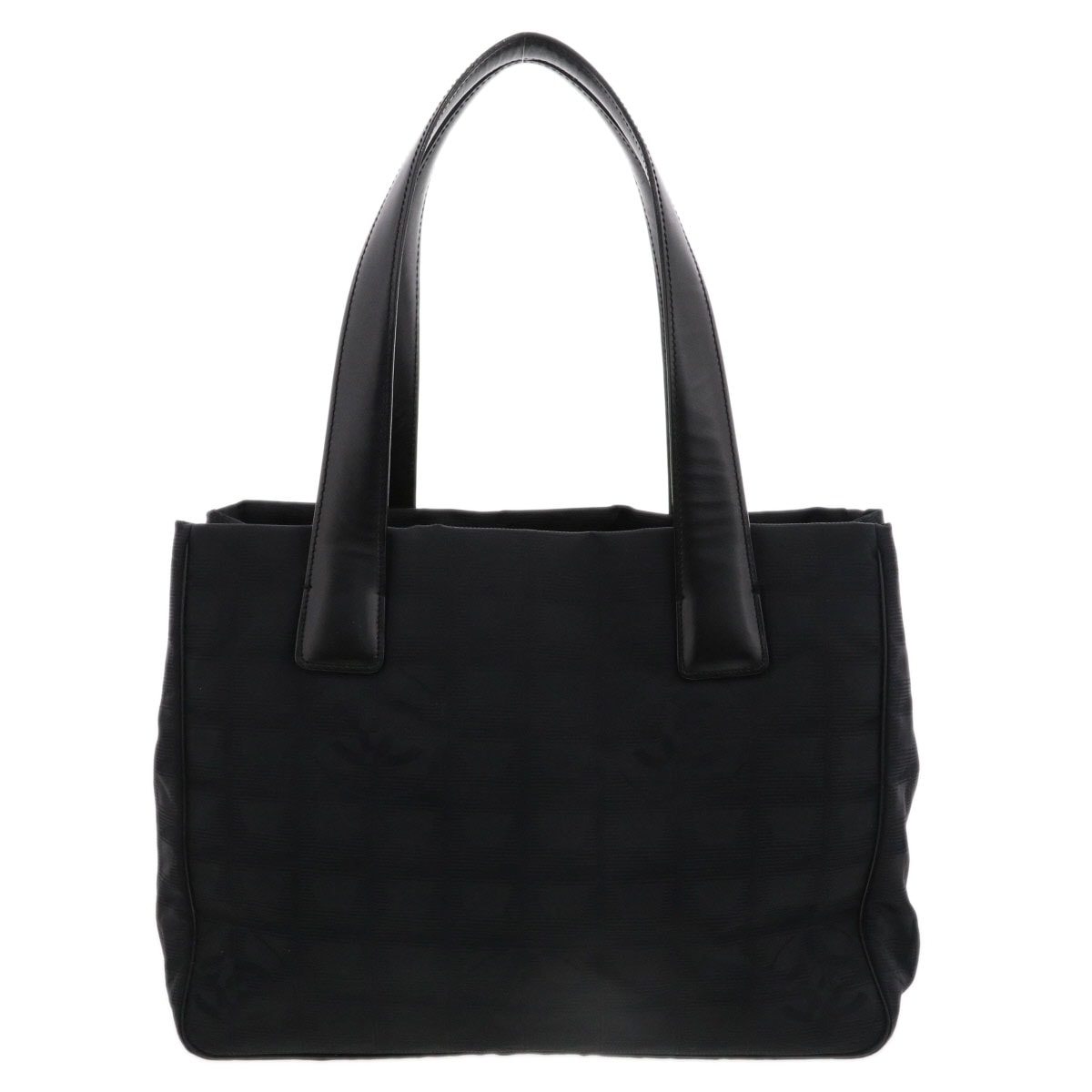 CHANEL シャネル エールトラベルライントートPM トートバッグ A20457 キャンバス ブラック  レディース【中古】