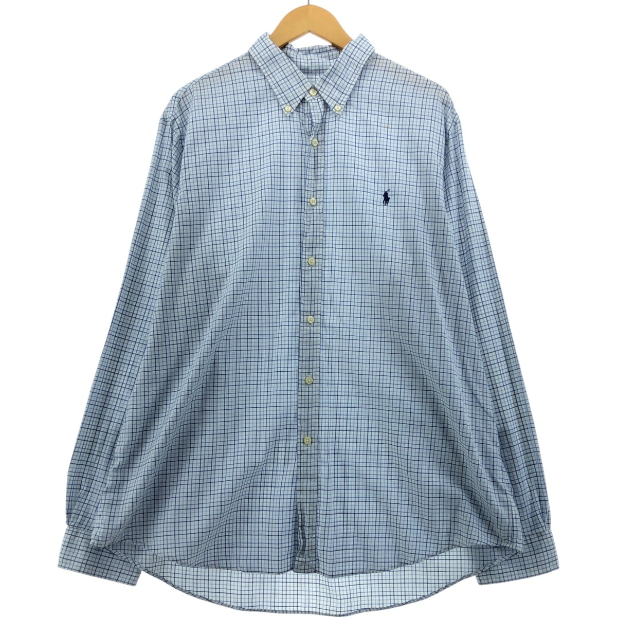 古着 ラルフローレン Ralph Lauren 長袖 ボタンダウンチェックシャツ メンズXXL相当/eaa558099