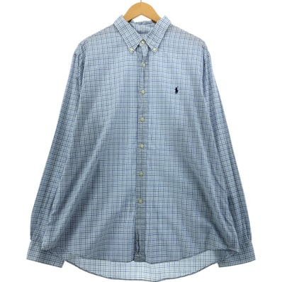 古着 ラルフローレン Ralph Lauren 長袖 ボタンダウンチェックシャツ メンズXXL相当/eaa558099