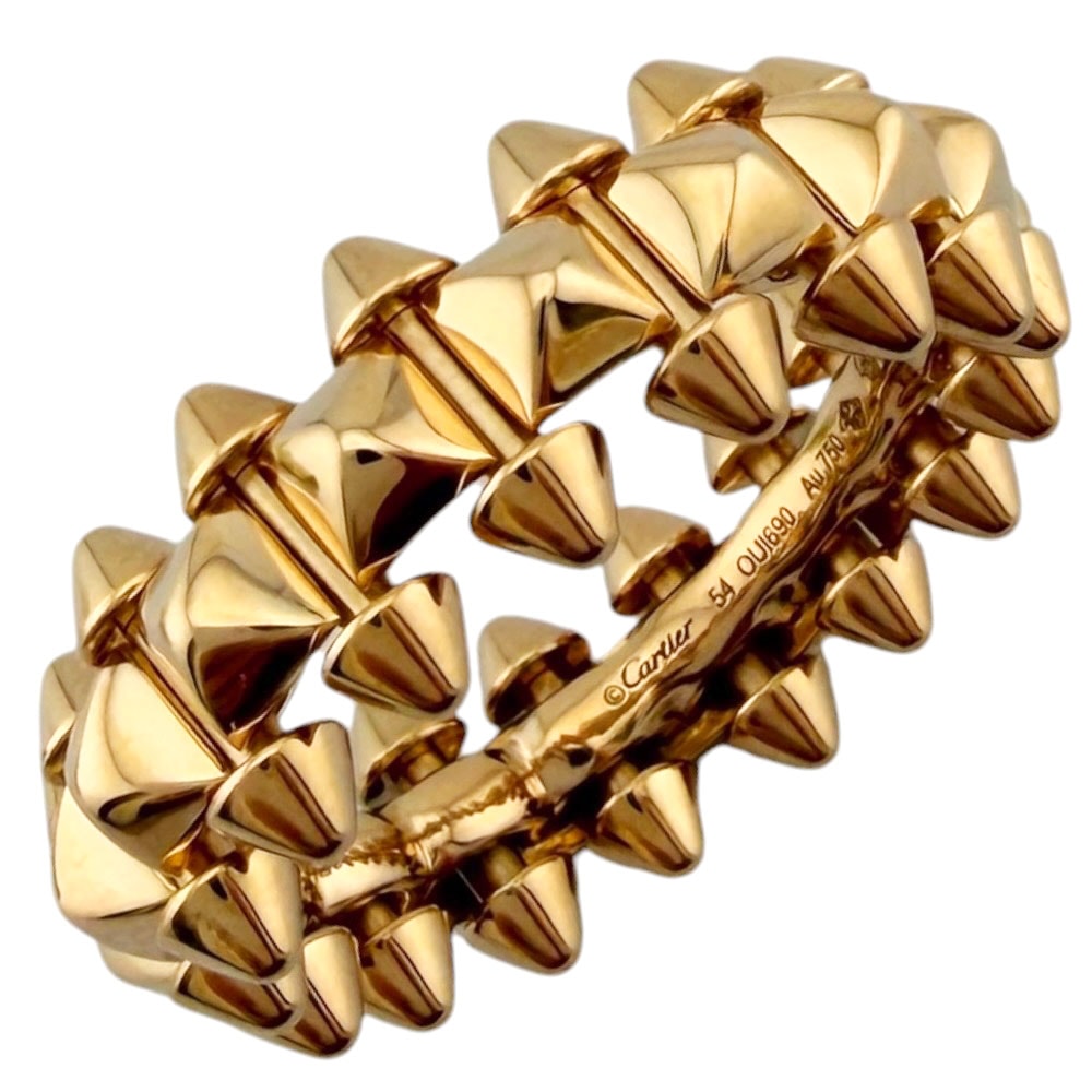 カルティエ クラッシュ ドゥ カルティエ リング 指輪 13.5号 18金 K18ピンクゴールド レディース CARTIER  中古
