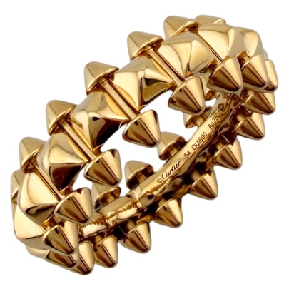カルティエ クラッシュ ドゥ カルティエ リング 指輪 13.5号 18金 K18ピンクゴールド レディース CARTIER 中古